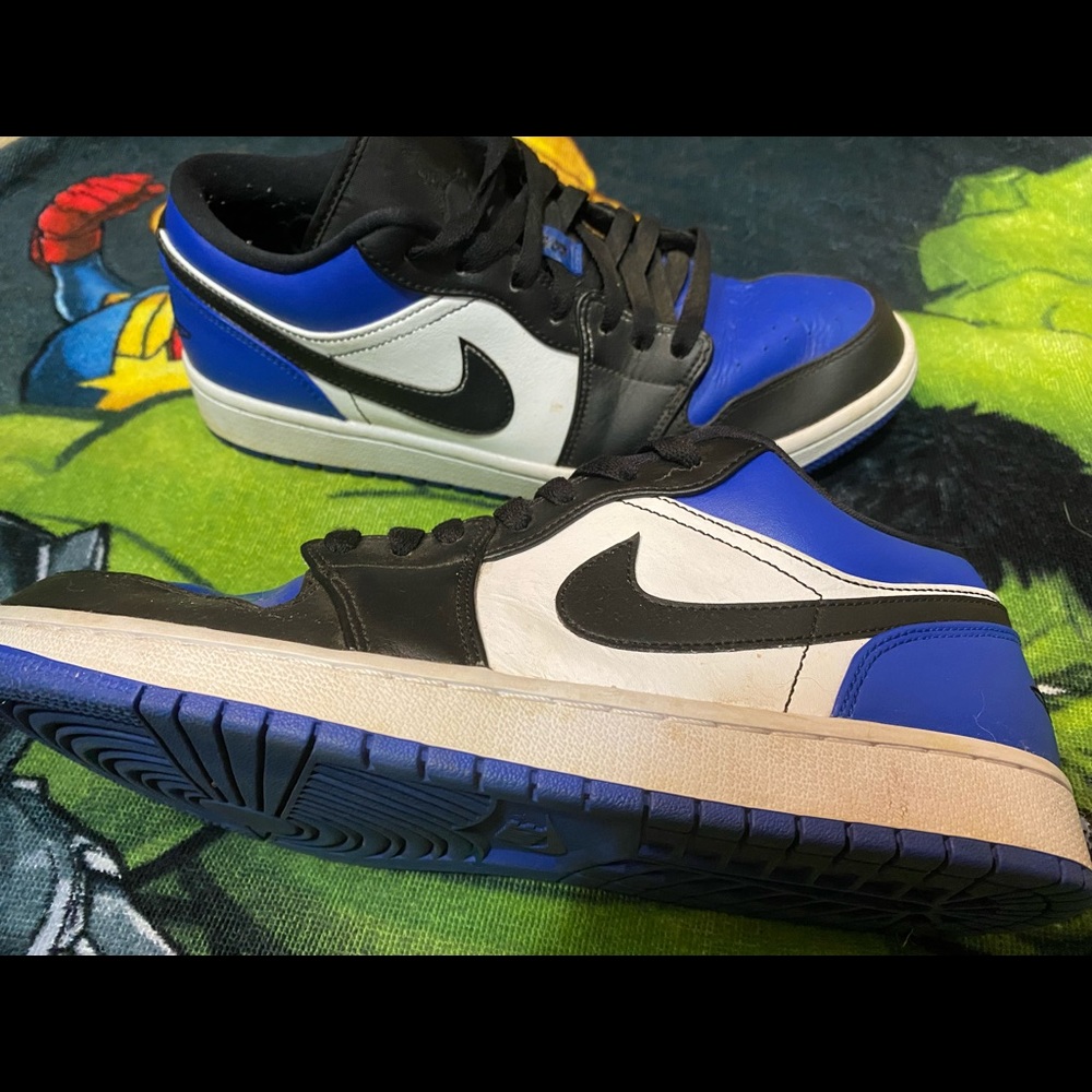 Jordan 1 Low Royal Toe Size 10